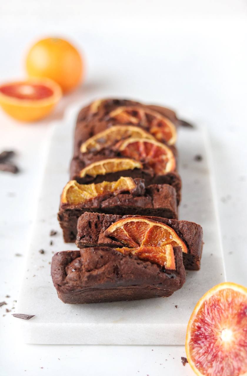banana bread arancia e cioccolato